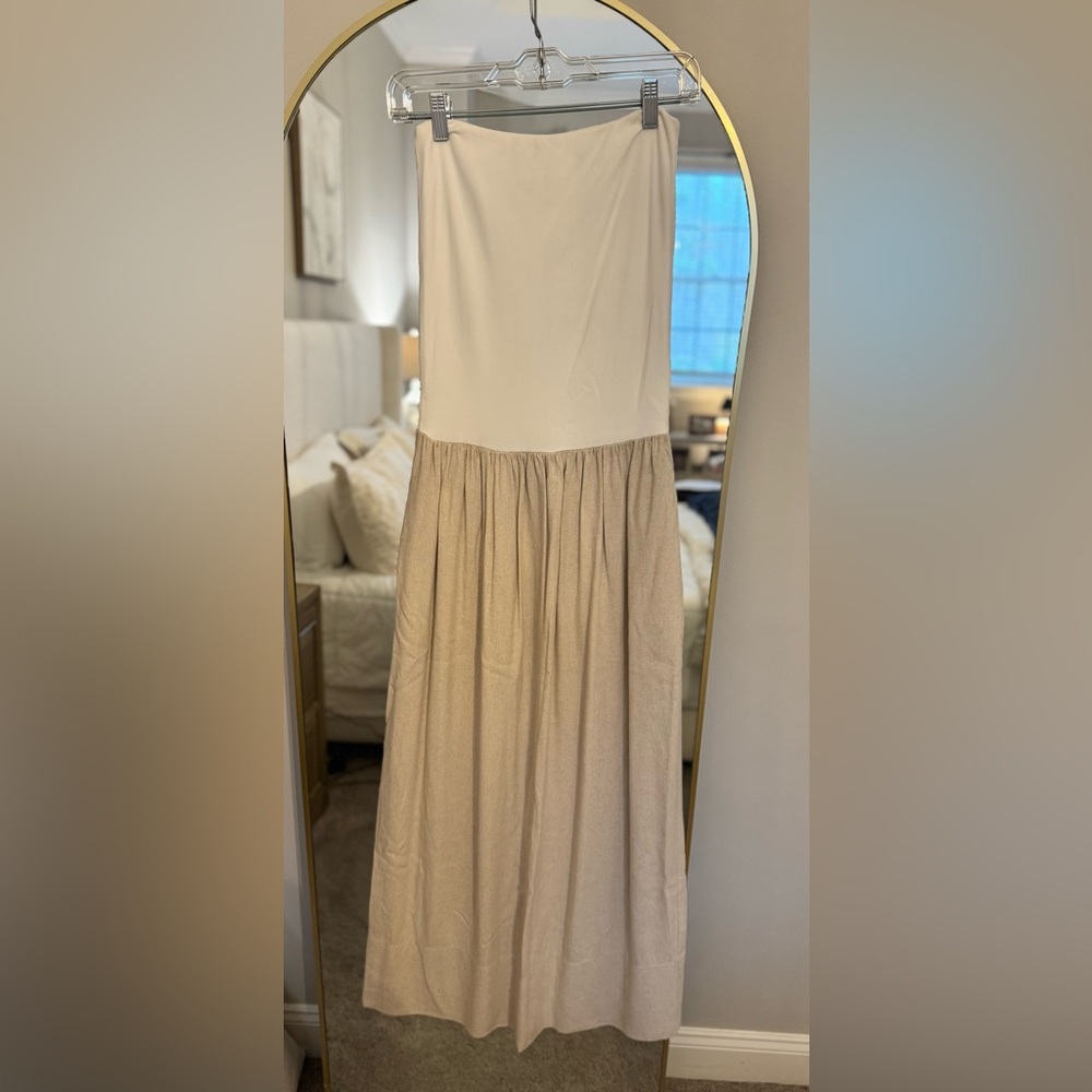Elegant Cream Maxi Dress